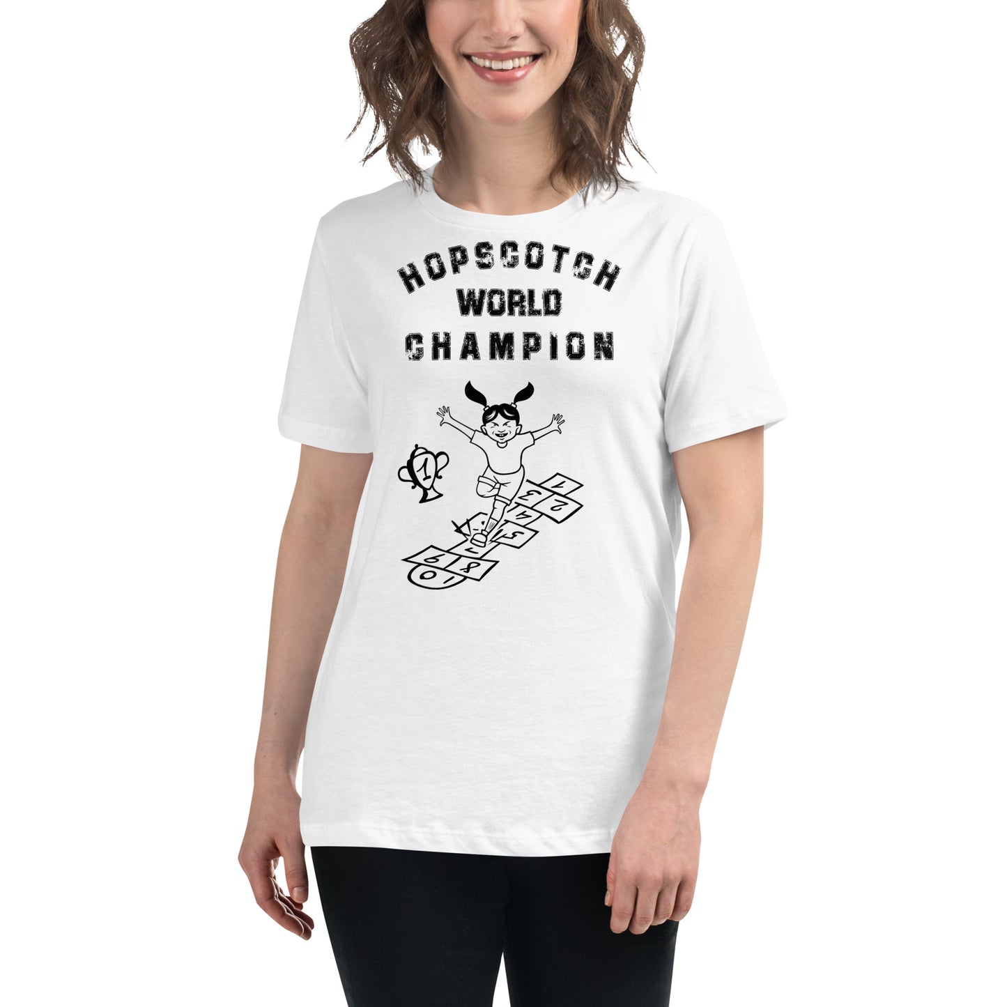 Hopscotch Champ Women's Relaxed T-Shirt